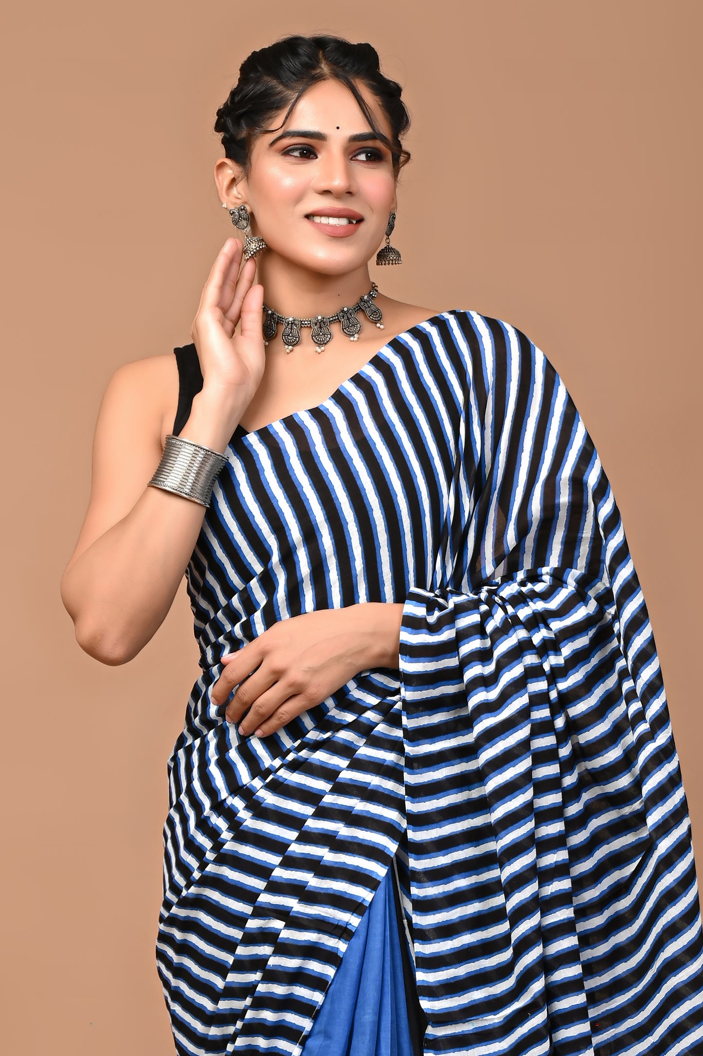 Batiksi Cotton Mul Printed Saree