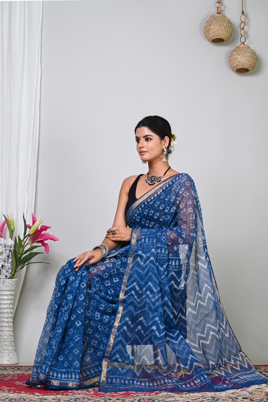 Kotadoria — Blue Reverie — Handblock Printed