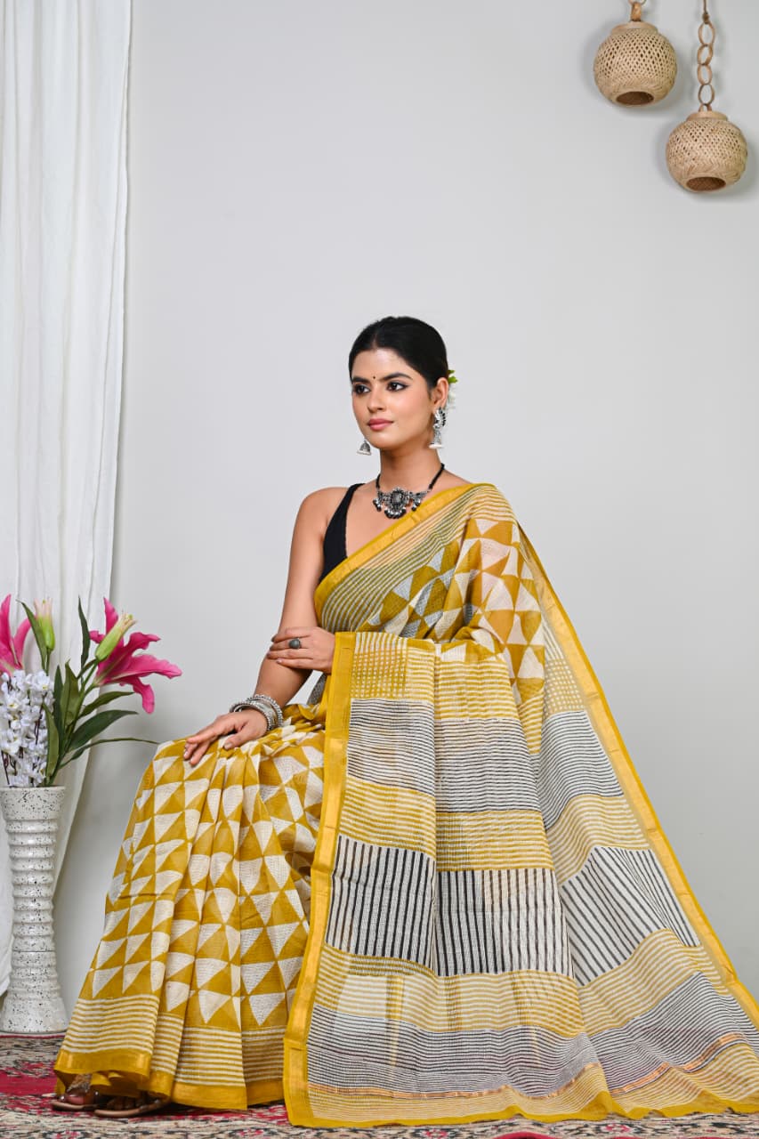Kotadoria — Golden Geometry — Handblock Printed
