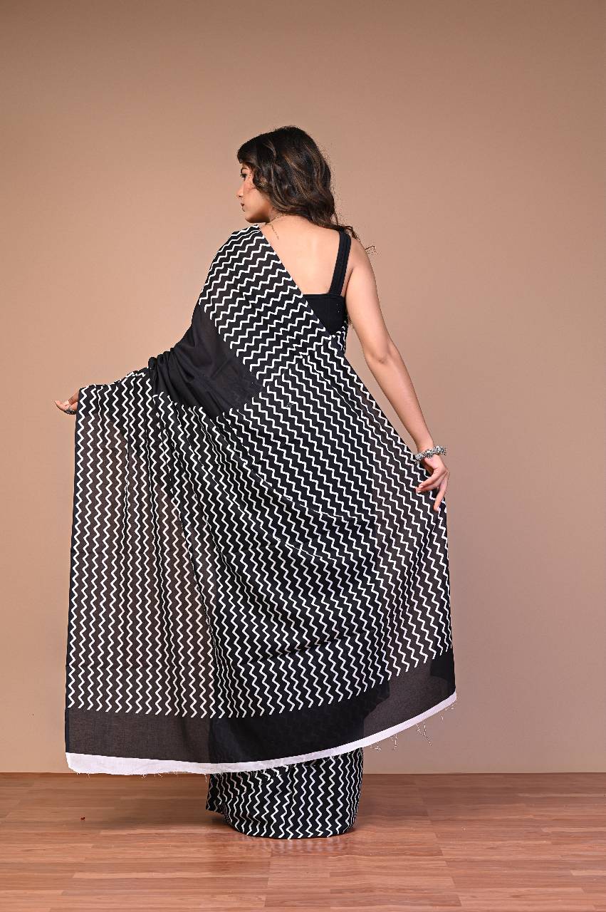 Earth Print — Black Chevron