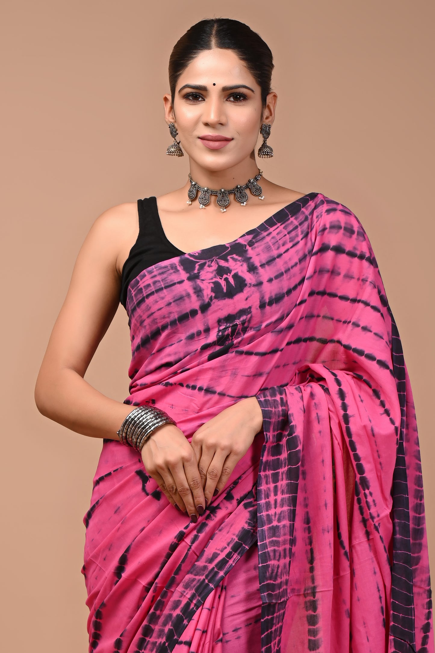 GULZAAR : Hand Dyed Tie and Dye Cotton Mul Saree