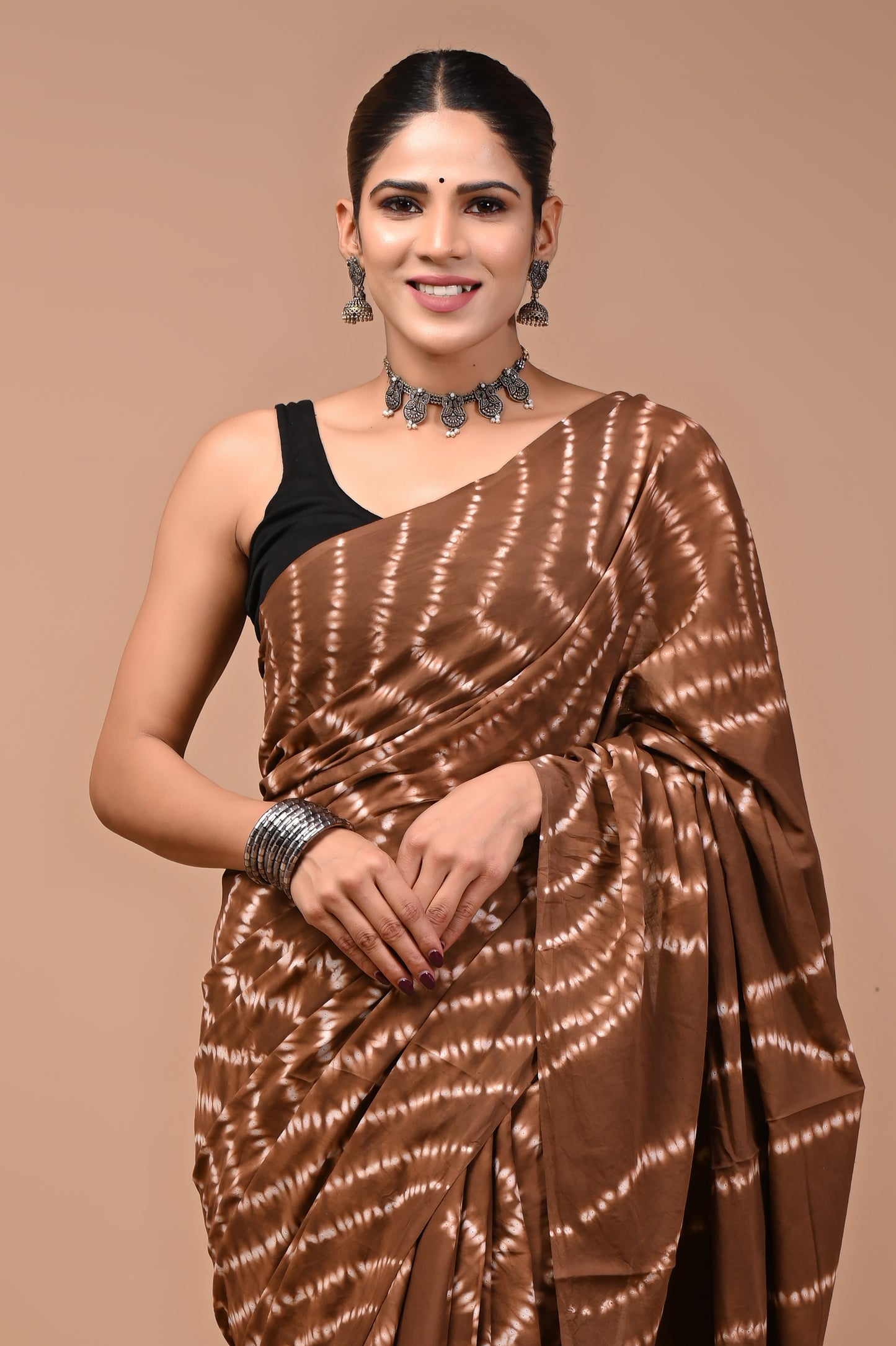 GULZAAR : Hand Dyed Tie and Dye Cotton Mul Saree
