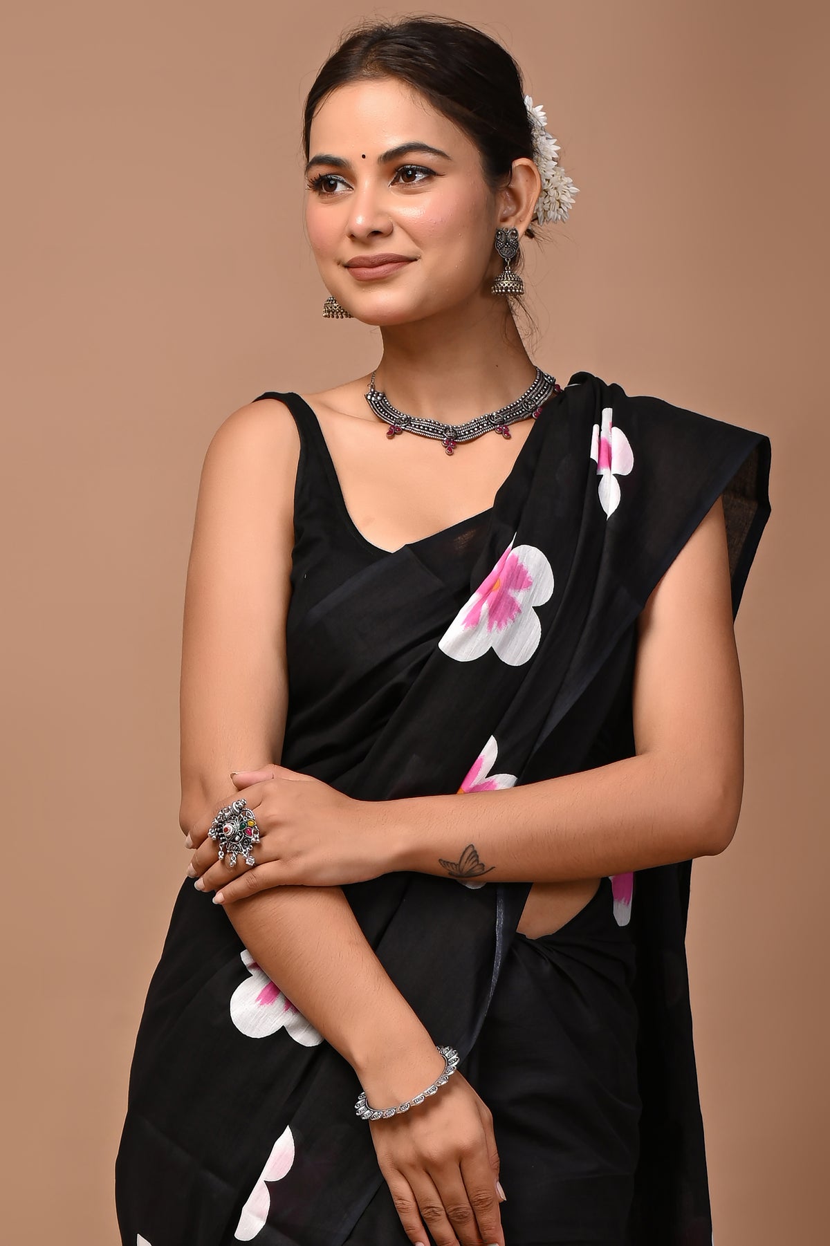 Blossom Cotton Mul Printed Saree