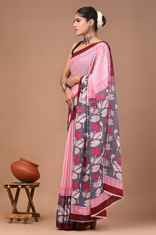 Sanganer Edit — Pink Lotus