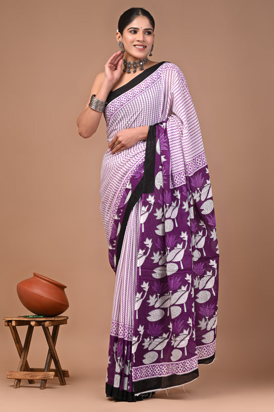 Sanganer Edit — Plum Lotus