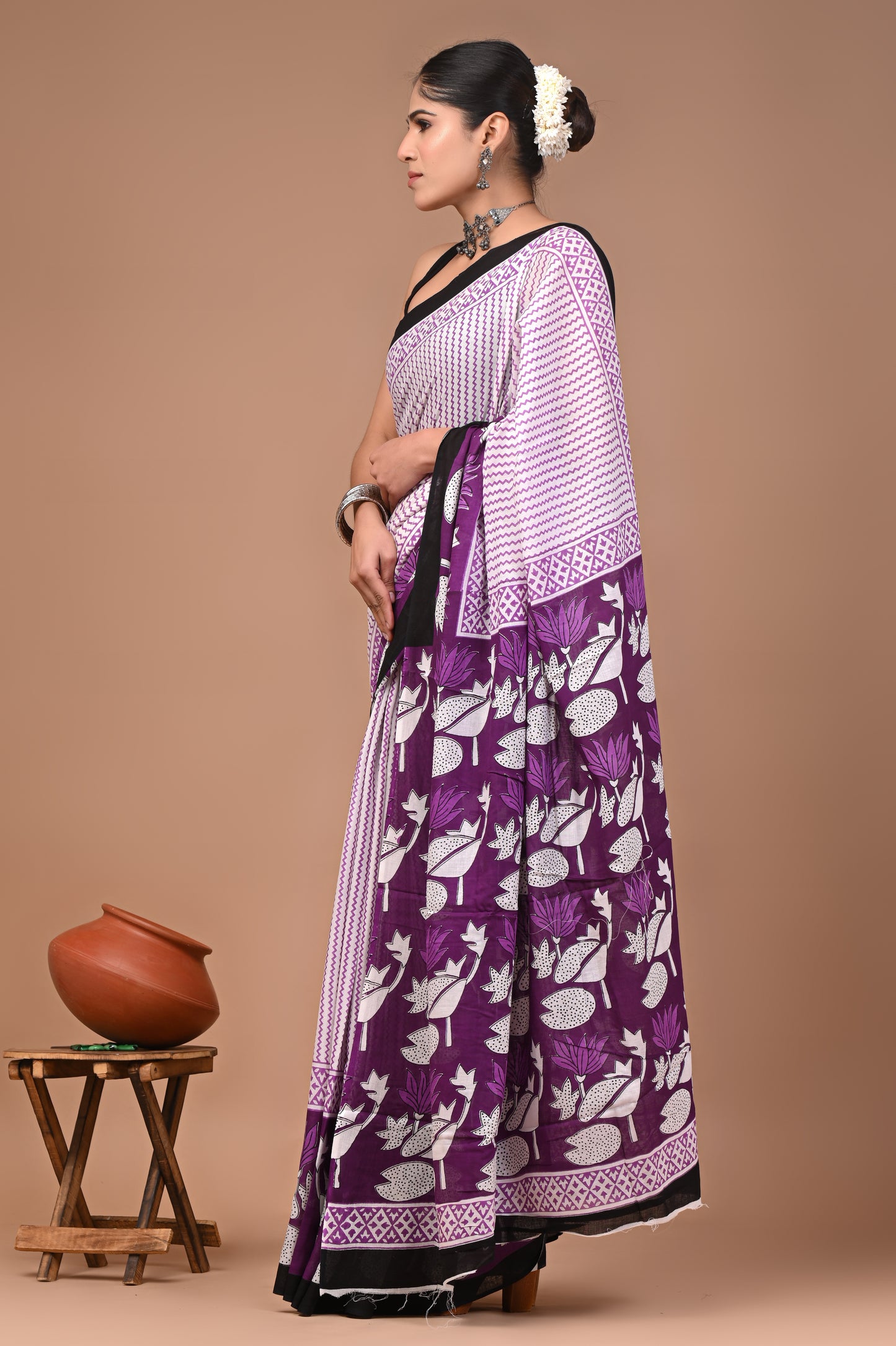 Sanganer Edit — Plum Lotus