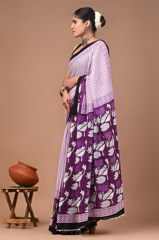 Sanganer Edit — Plum Lotus