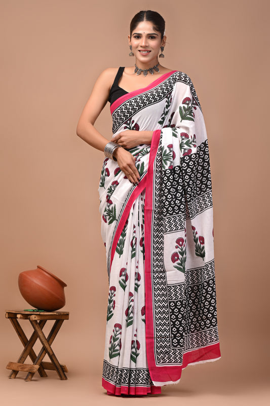 Sanganer Edit — White Garden