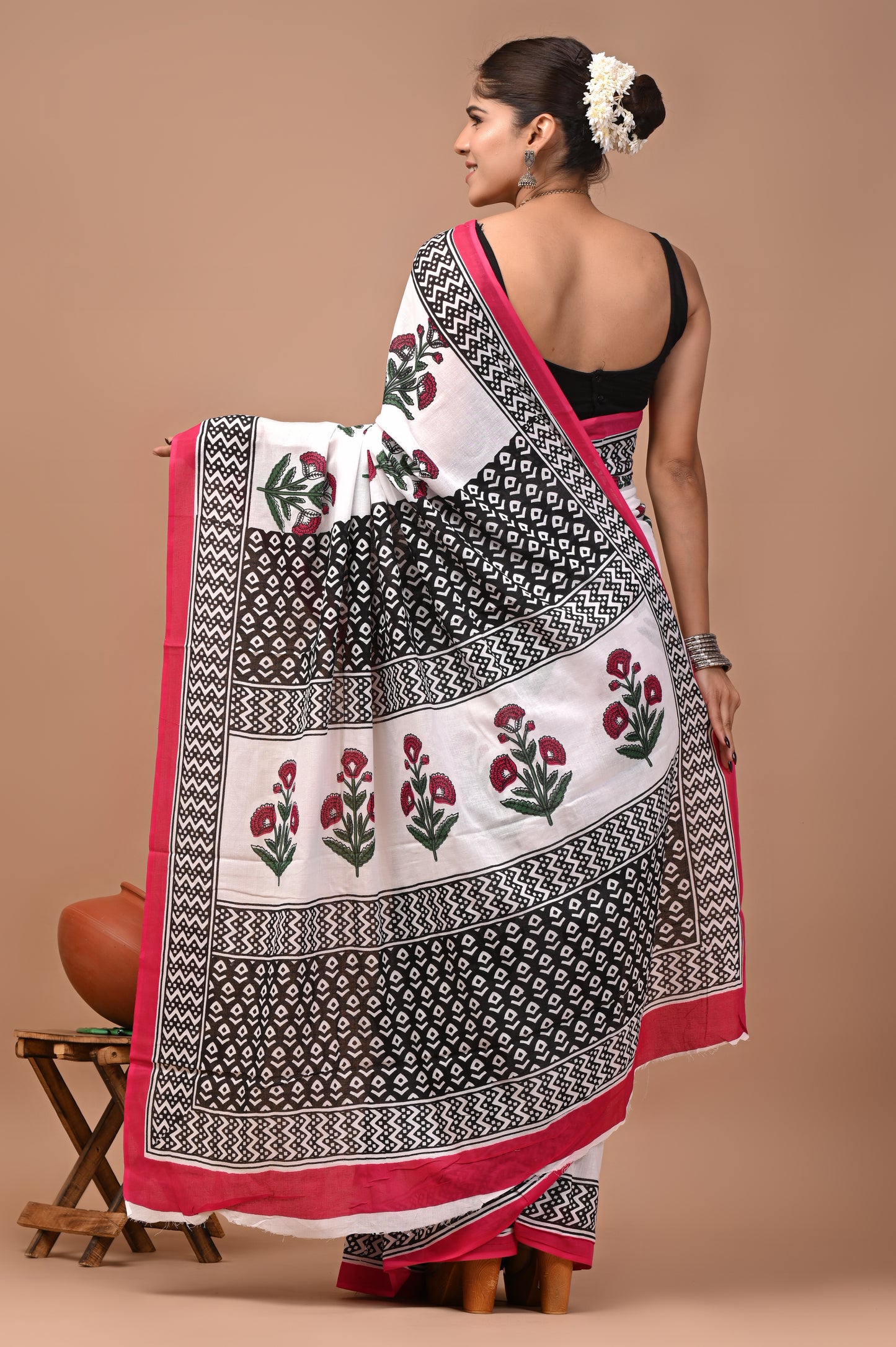 Sanganer Edit — White Garden