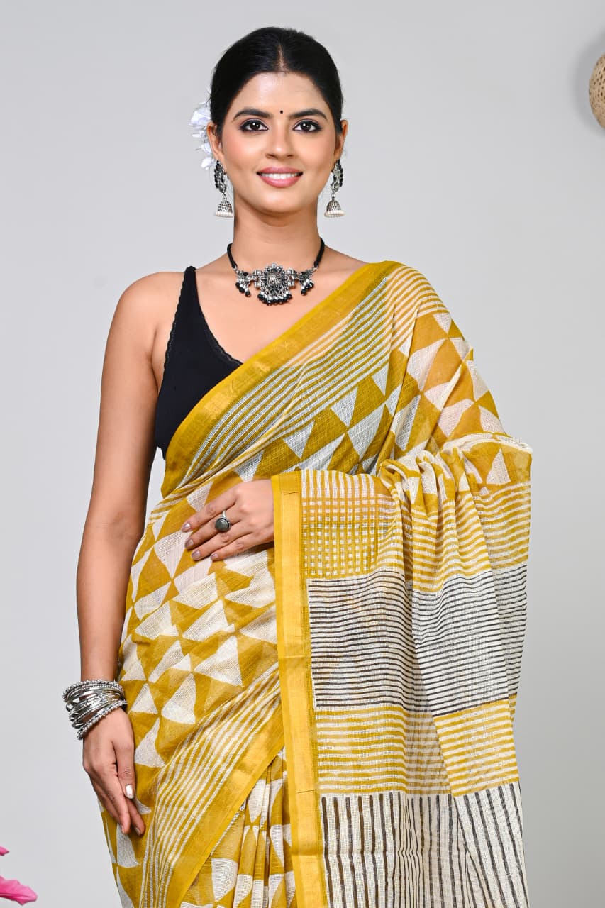 Kotadoria — Golden Geometry — Handblock Printed