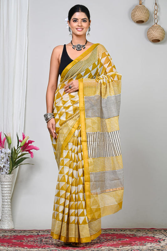 Kotadoria — Golden Geometry — Handblock Printed