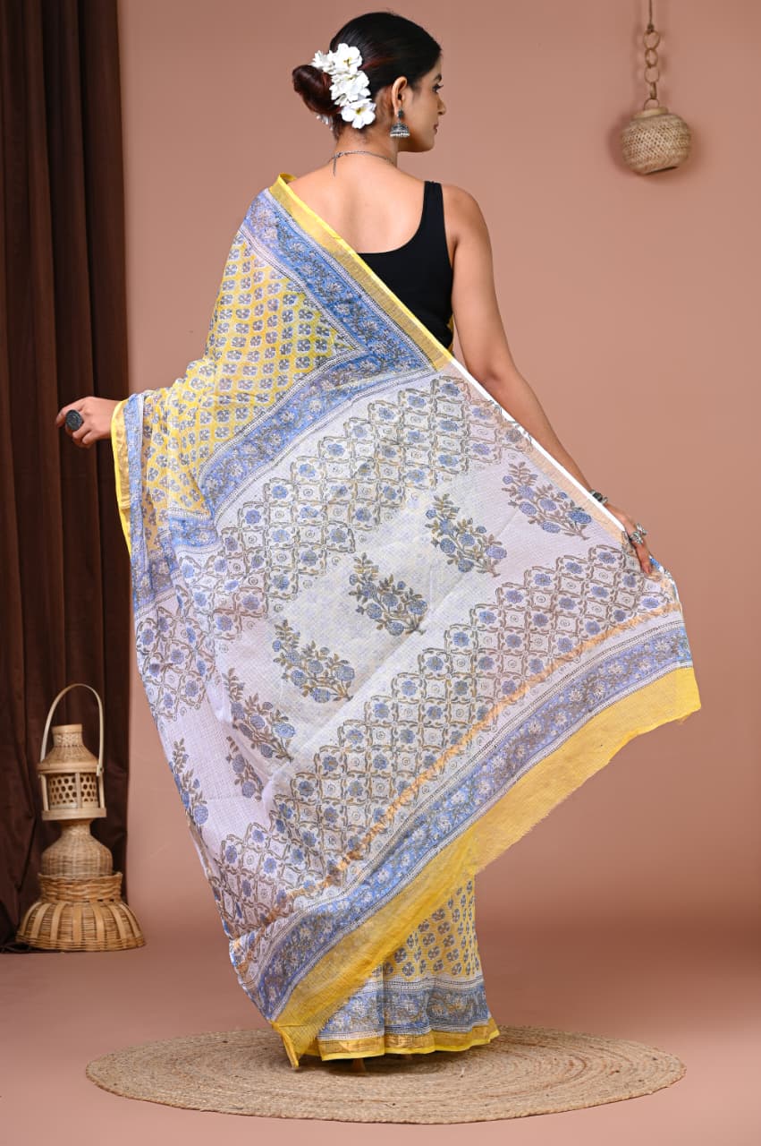 Kotadoria — Lemon Bloom — Handblock Printed