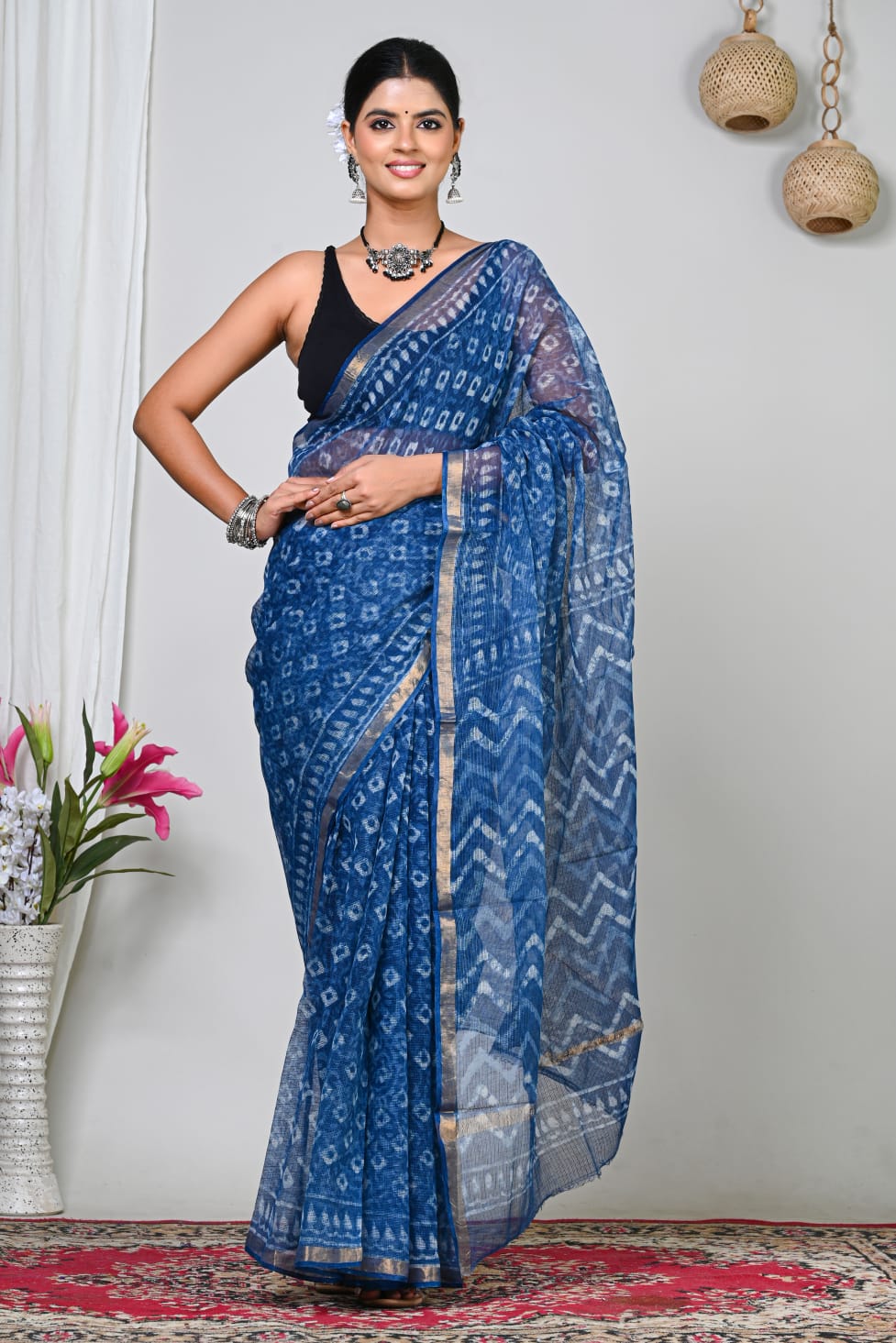 Kotadoria — Blue Reverie — Handblock Printed