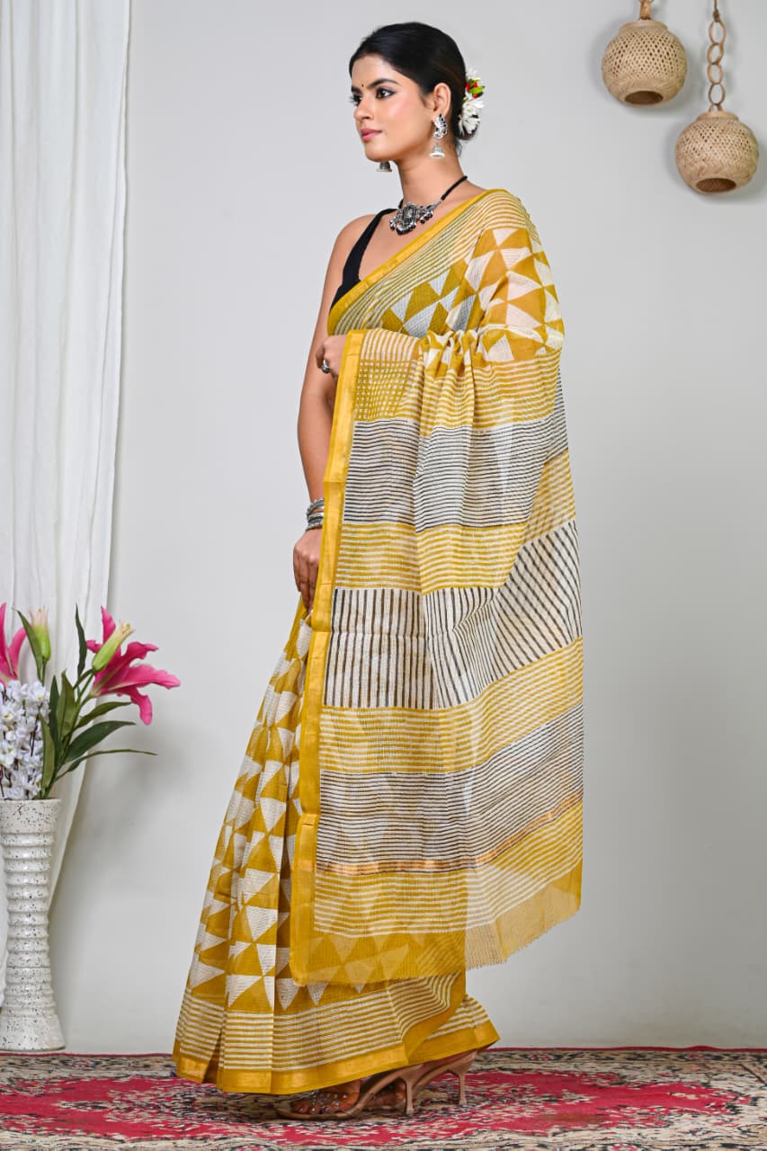Kotadoria — Golden Geometry — Handblock Printed