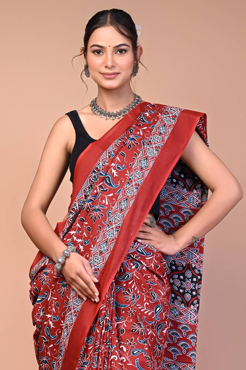 Ajrakh Edit — Crimson Garden