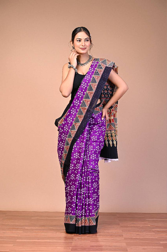 Bandhej — Violet Dots