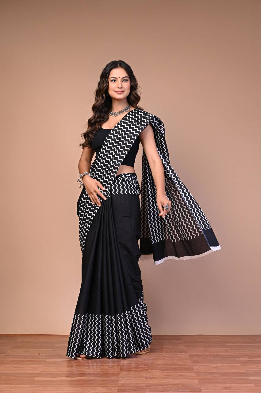 Earth Print — Black Chevron