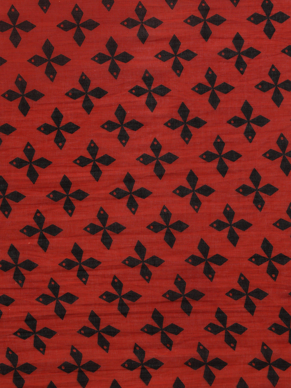 Ember Trace — Cotton Mulmul Printed Saree